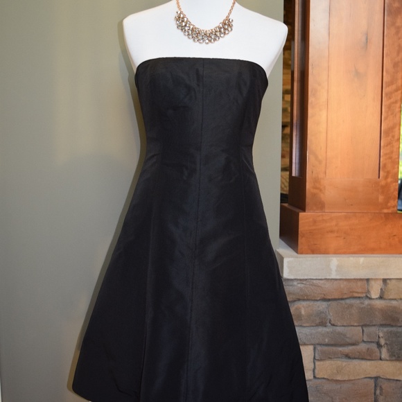 J. Crew Dresses & Skirts - J. Crew 100% Silk Black Strapless Dress 0P